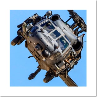 HH-60G Pave Hawk Helicopter Head-On Posters and Art